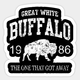 HTTM Great White Buffalo Sticker